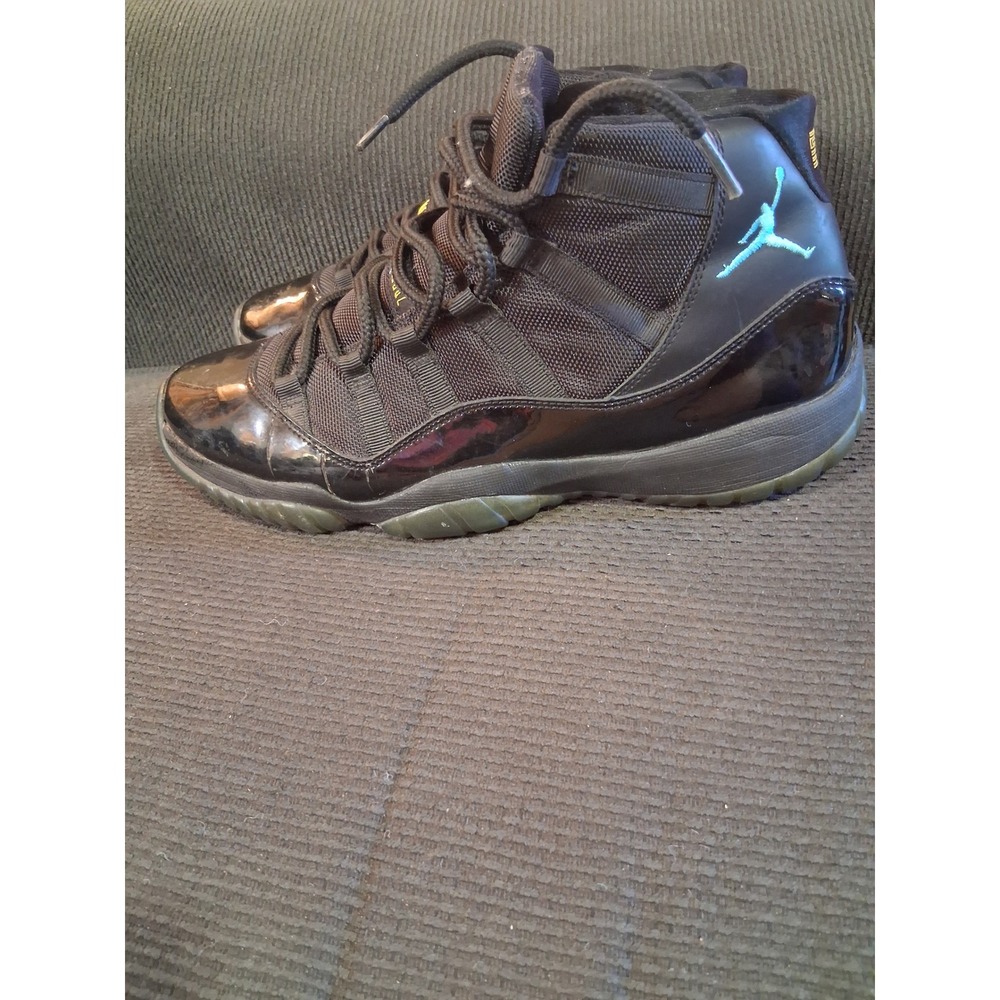 Air Jordan 11 Retro Gamma Blue Black Mens Size 12 378037-006 Basketball Shoe